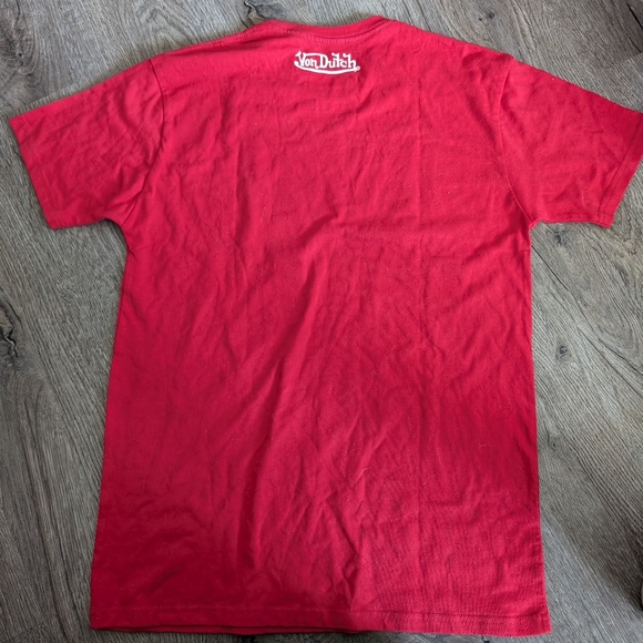 Von Dutch - Logo Red T-Shirt 100% COTTON VINTAGE , SZ M NWT - Picture 2 of 2